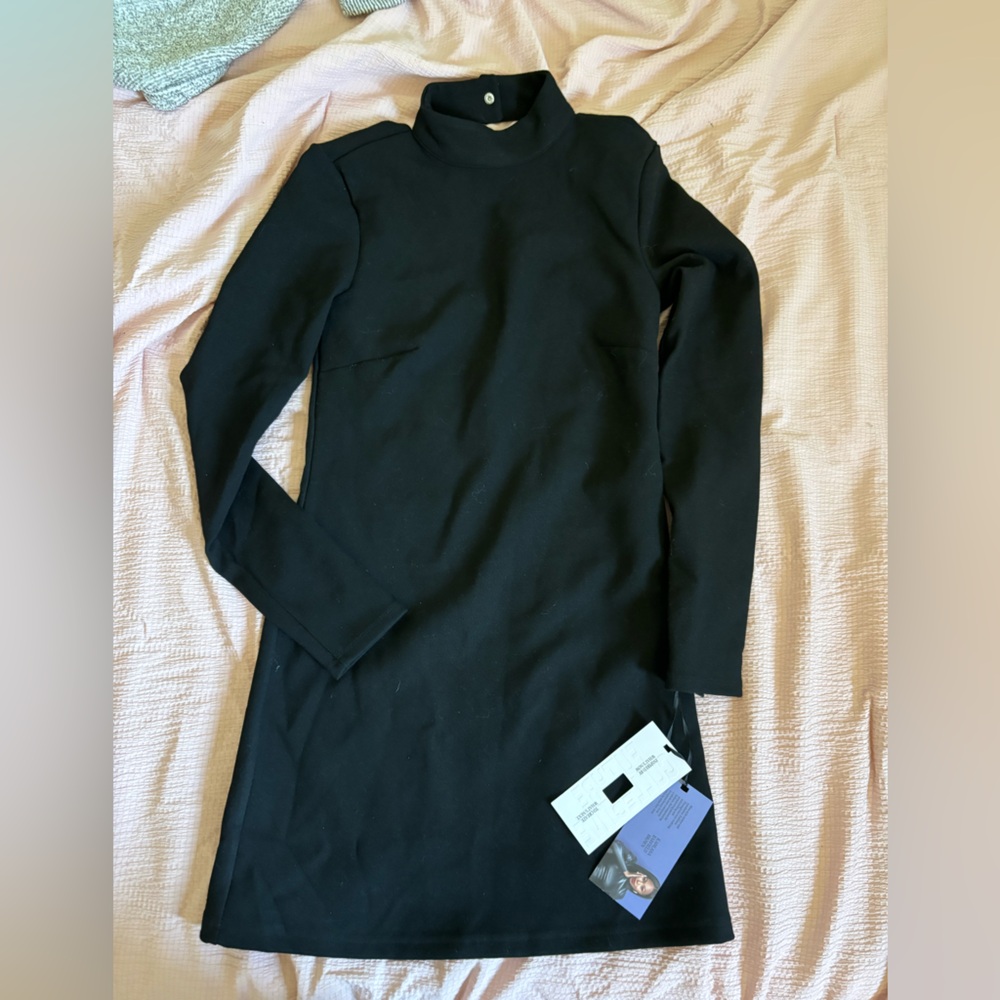 Open Back Black Dress